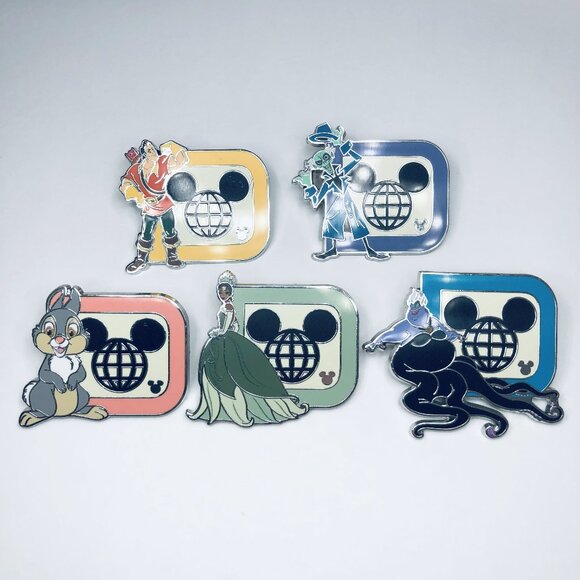 2025 Walt Disney World Hidden Disney Walt Disney World D Complete Set Of 5 Pins - Picture 1 of 12